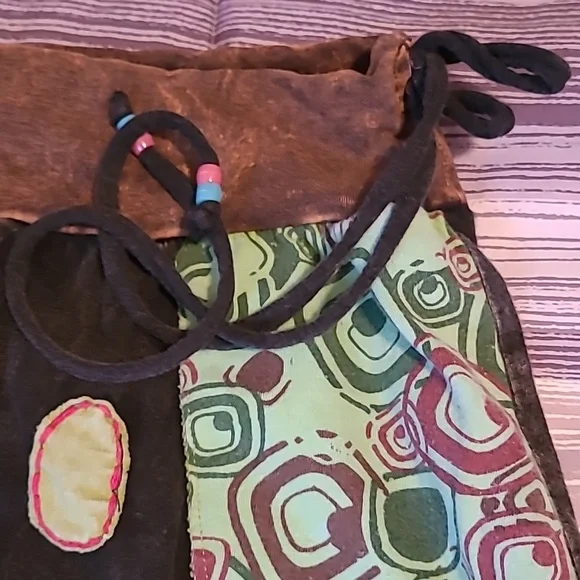 Rising International Bohemian Patchwork Midi Maxi 2X Skirt Boho Hippie Cotton - Picture 9 of 11